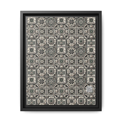 Cyber Garden Party Tech Garden Extravaganza Matte Canvas, Framed (multi-Color) - 8404 Design-45 A