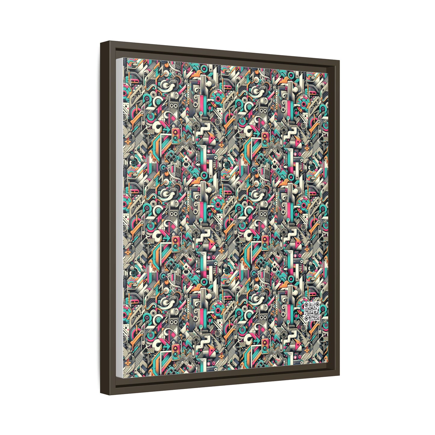 Digital Street Art Urban Street Style Matte Canvas, Framed (multi-color) - 8404 Design-74 A