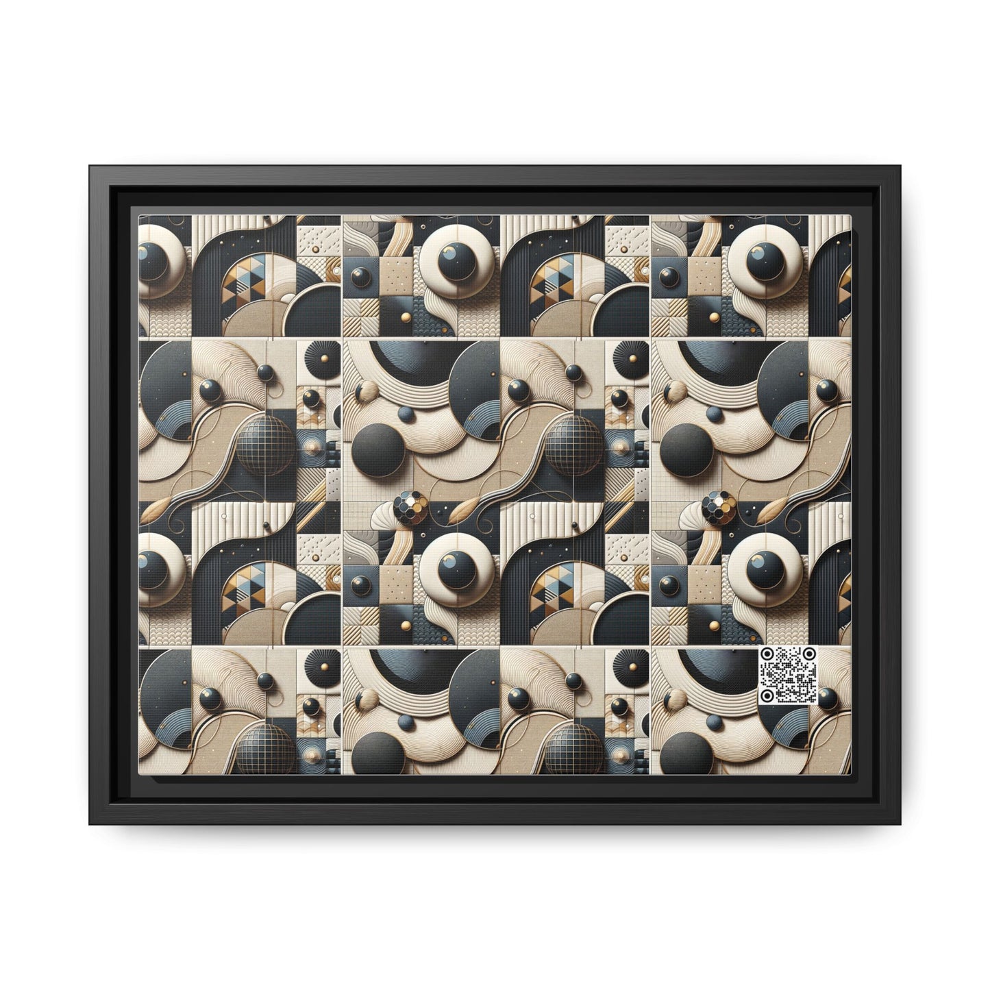 Tech-forward Luxe Streetwear Tech Luxe Fusion Matte Canvas, Framed (multi-color) - 8404 Design-71 A