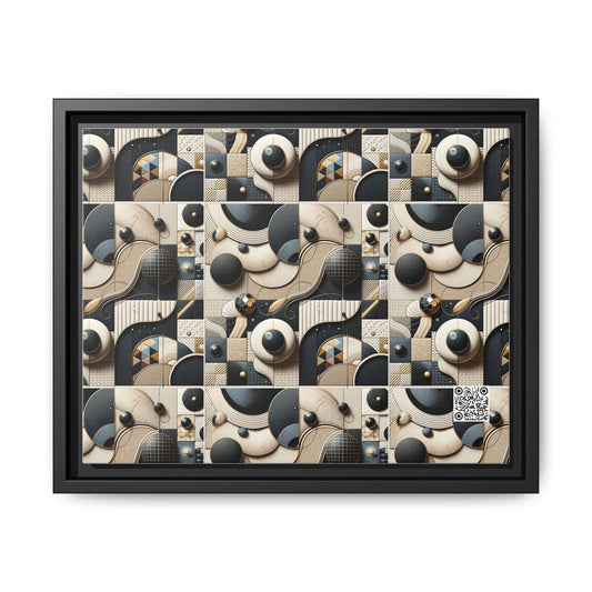 Tech-forward Luxe Streetwear Tech Luxe Fusion Matte Canvas, Framed (multi-color) - 8404 Design-71 A