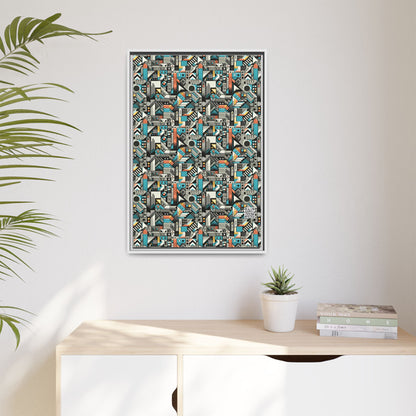 Digital Street Art Urban Street Style Matte Canvas, Framed (multi-color) - 8404 Design-81 A