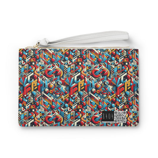 Neo-Traditional Street Art Modern Street Art Fusion Clutch Bag - 8404 Design-67