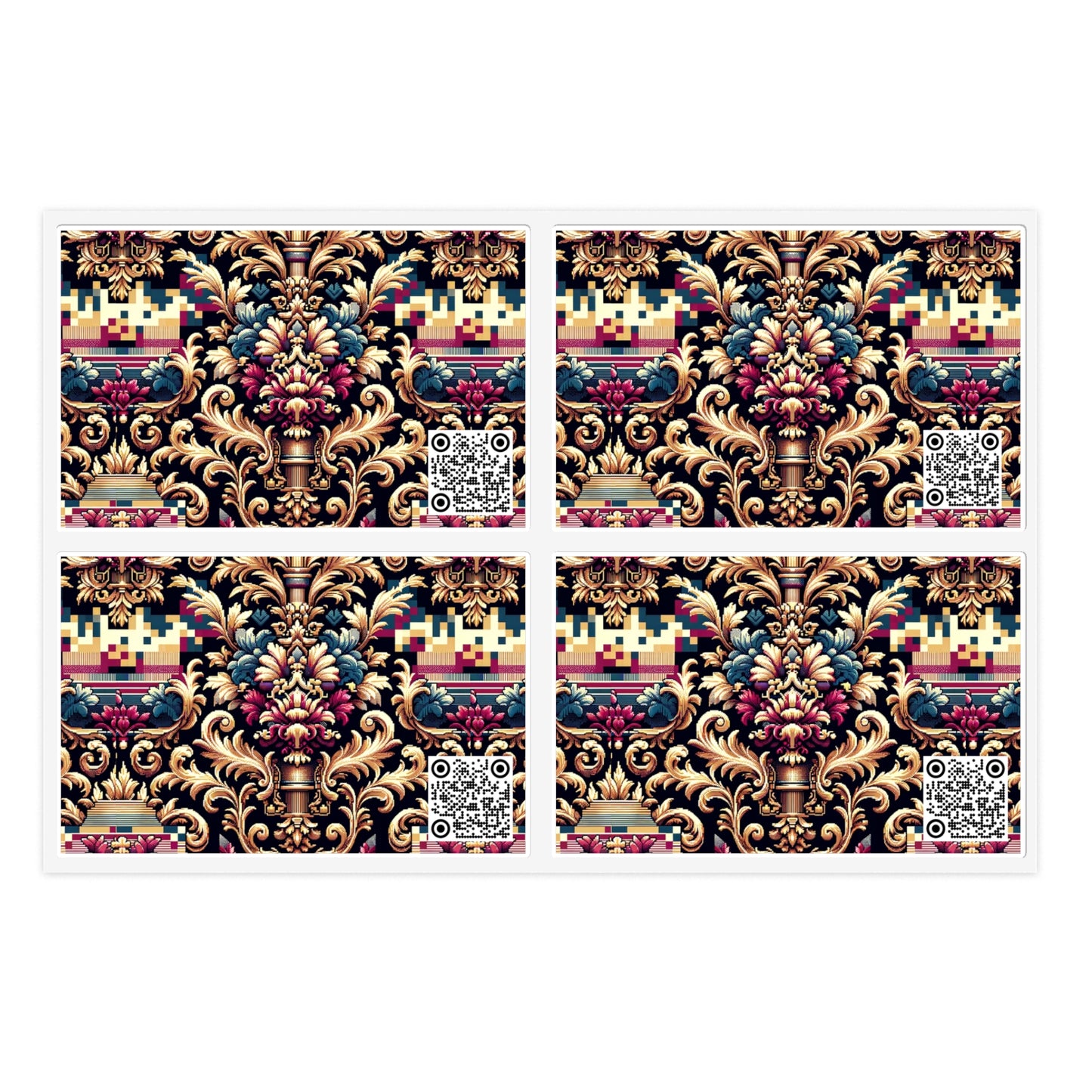Digital Renaissance Modern Baroque Fusion Sticker Sheets - 8404 Design-53