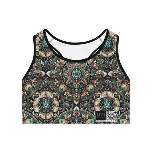 Neo-Dandyism Modern Dandy Streetwear Sports Bra - 8404 Design-56