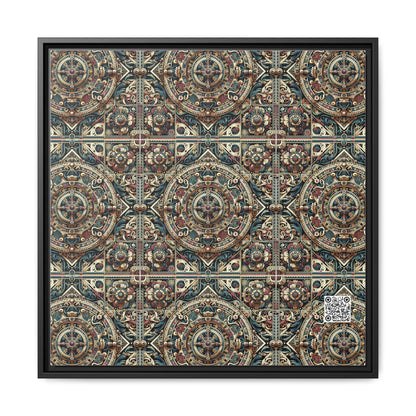 Urban Renaissance Historical Fusion With Street Edge Matte Canvas, Framed (multi-Color) - 8404 Design-57 A