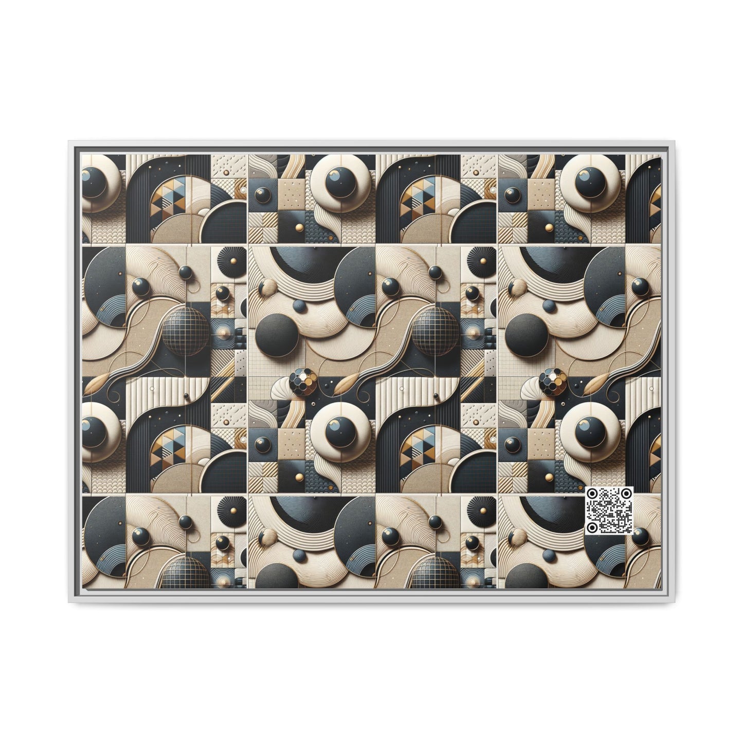 Tech-forward Luxe Streetwear Tech Luxe Fusion Matte Canvas, Framed (multi-color) - 8404 Design-71 A