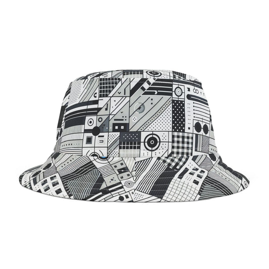 Digital Minimalism Minimalist Tech Bucket Hat - 8404 Design-52