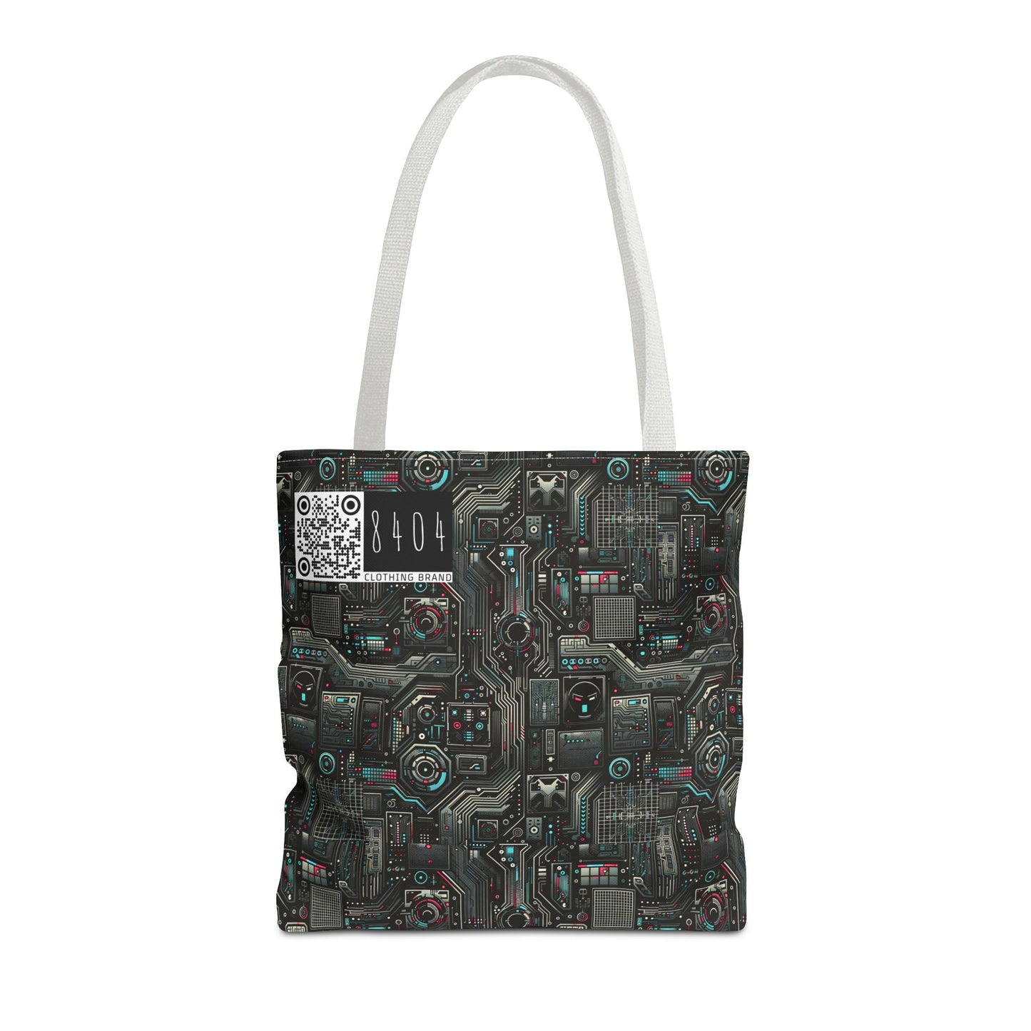 Tech Noir Aesthetics Sleek Tech Streetwear Tote Bag - 8404 Design-52