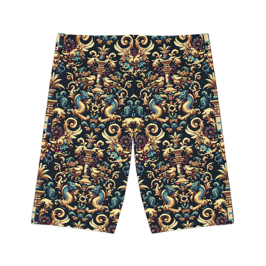 Digital Renaissance Modern Baroque Fusion Women's Bike Shorts - 8404 Design-57