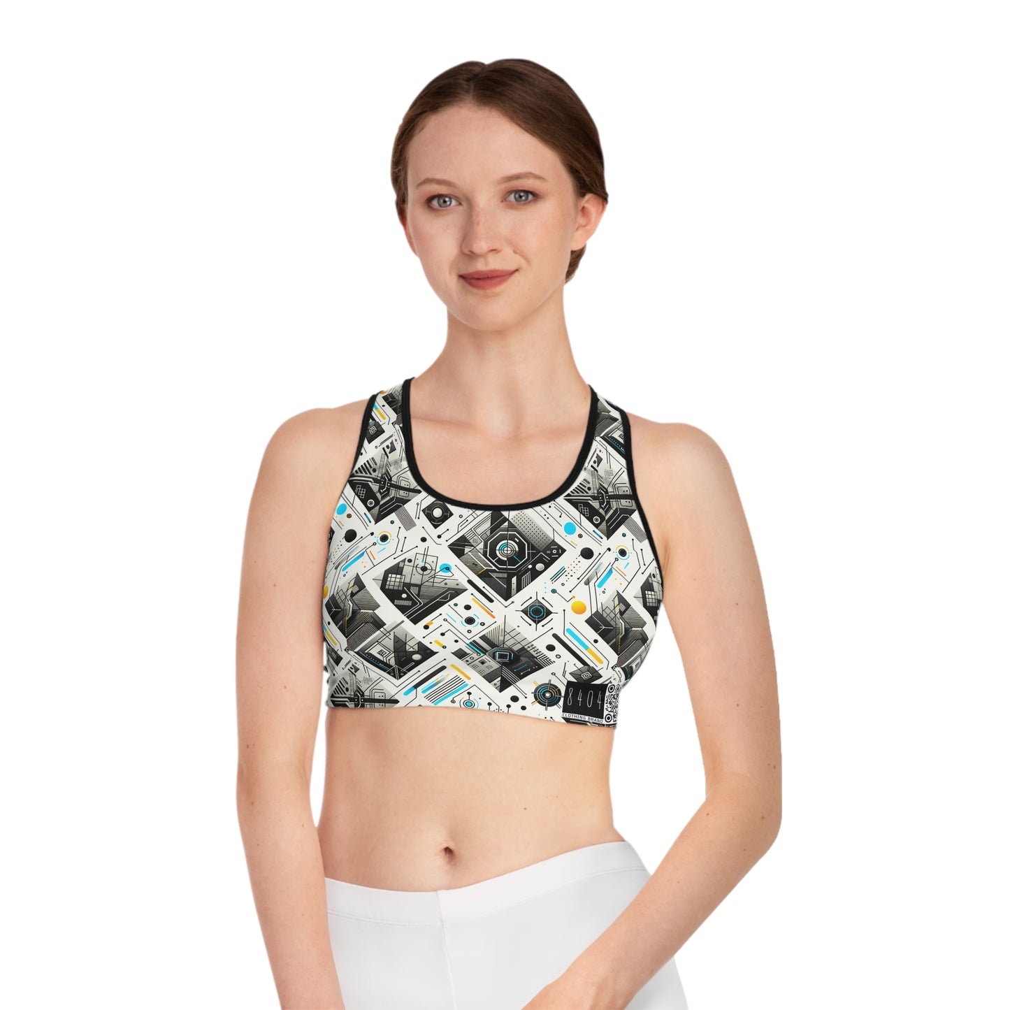 Tech Minimalism Minimalist Tech Sports Bra - 8404 Design-47