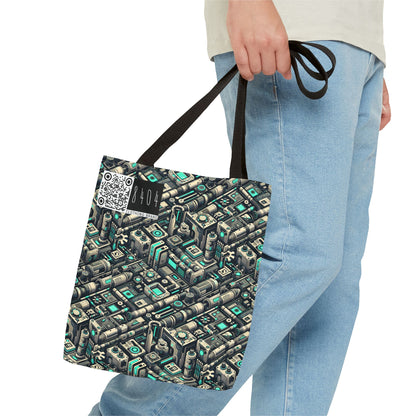 Tech Utility Fusion Modern Tech Streetwear Tote Bag - 8404 Design-49