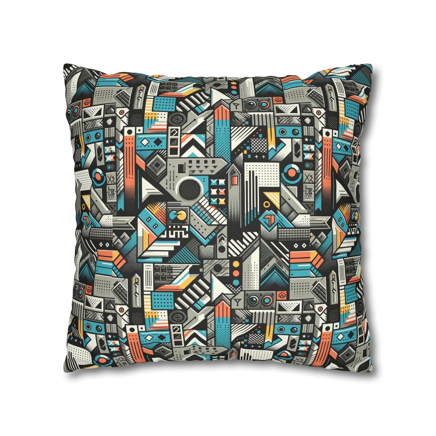 Digital Street Art Urban Street Style Spun Polyester Square Pillowcase - 8404 Design-81