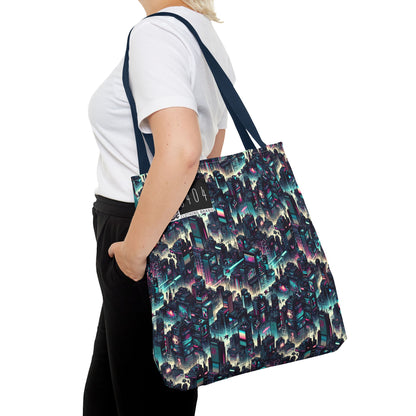 Digital Rebellion Tech-Inspired Streetwear Tote Bag - 8404 Design-51