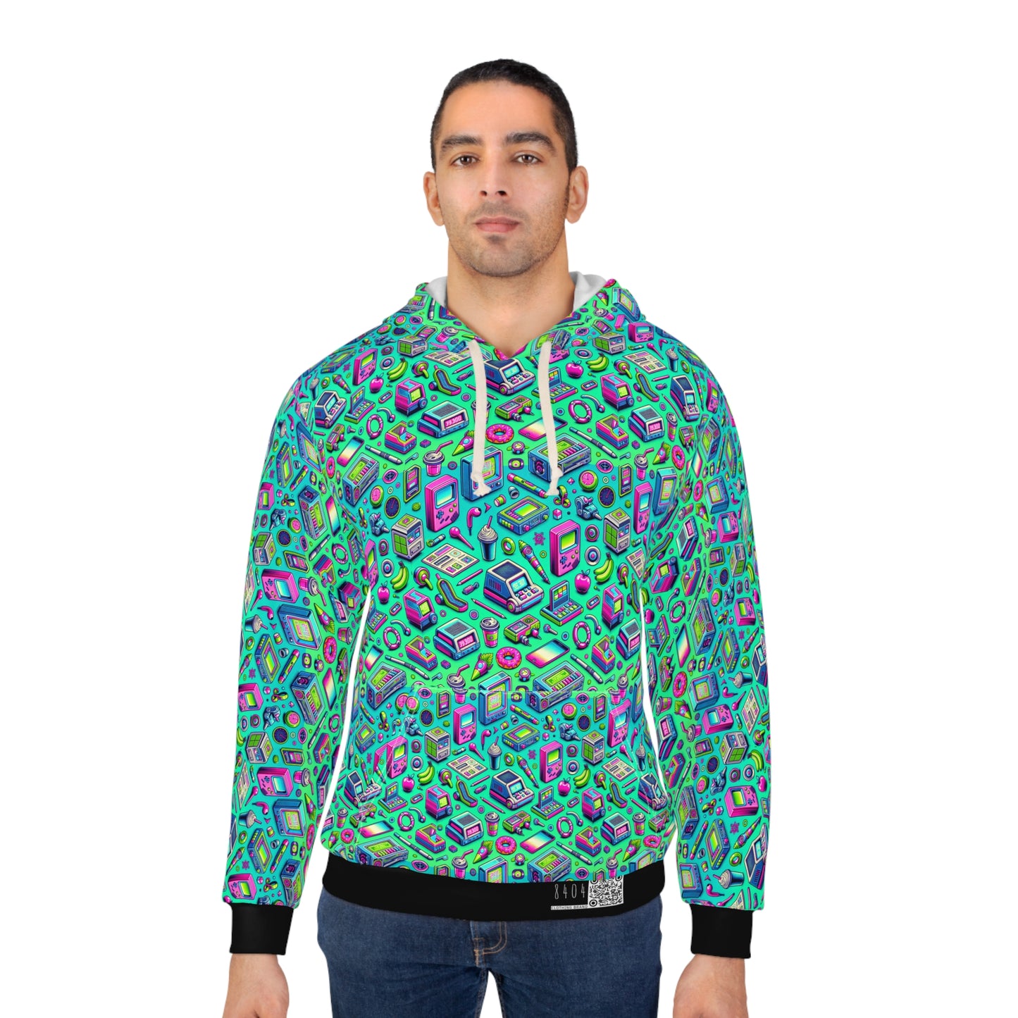Y2k Revival Nostalgic Futurism Pullover Hoodie - 8404 Design-48