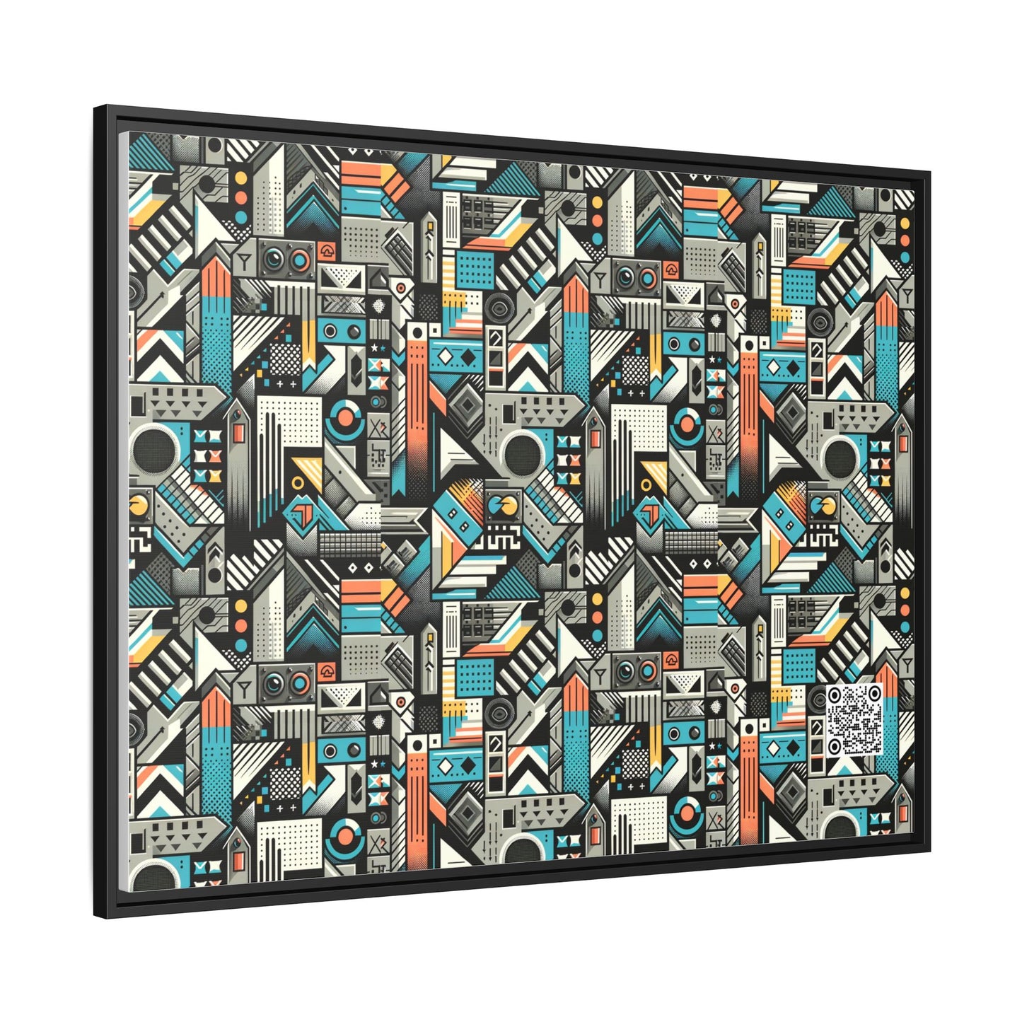Digital Street Art Urban Street Style Matte Canvas, Framed (multi-color) - 8404 Design-81 A