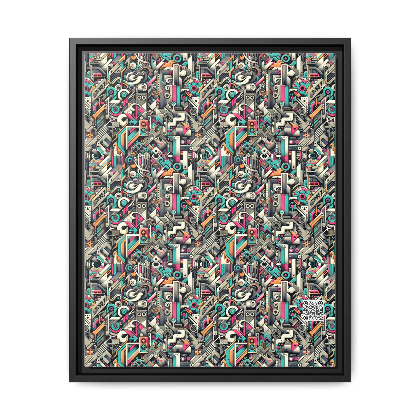 Digital Street Art Urban Street Style Matte Canvas, Framed (multi-color) - 8404 Design-74 A