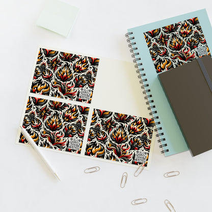 Fire & Flames Bold Streetwear Statement Sticker Sheets - 8404 Design-57
