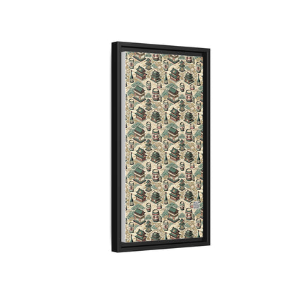 Cultural Artisanal Fusion Contemporary Cultural Elegance Matte Canvas, Framed (multi-Color) - 8404 Design-68 B