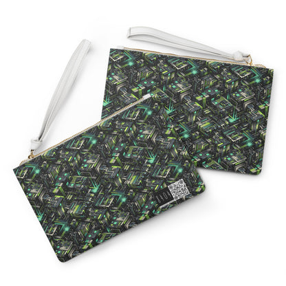 Tech-Infused Graphics Tech-Forward Streetwear Clutch Bag - 8404 Design-47