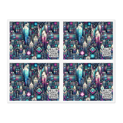 Digital Renaissance Tech-Forward Maximalism Sticker Sheets - 8404 Design-56