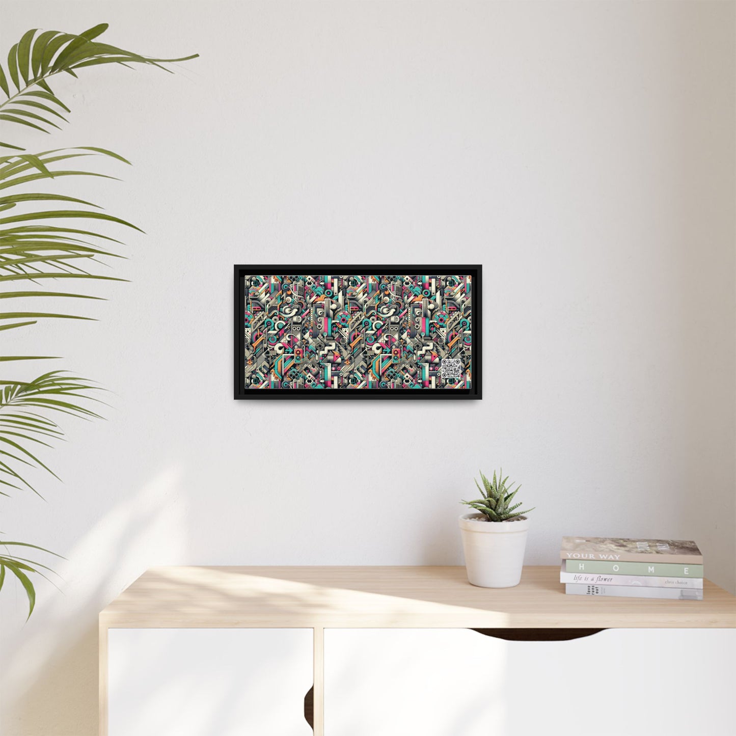 Digital Street Art Urban Street Style Matte Canvas, Framed (multi-color) - 8404 Design-74 B