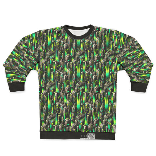 Digital Rebellion Tech-Forward Streetwear Sweatshirt - 8404 Design-63
