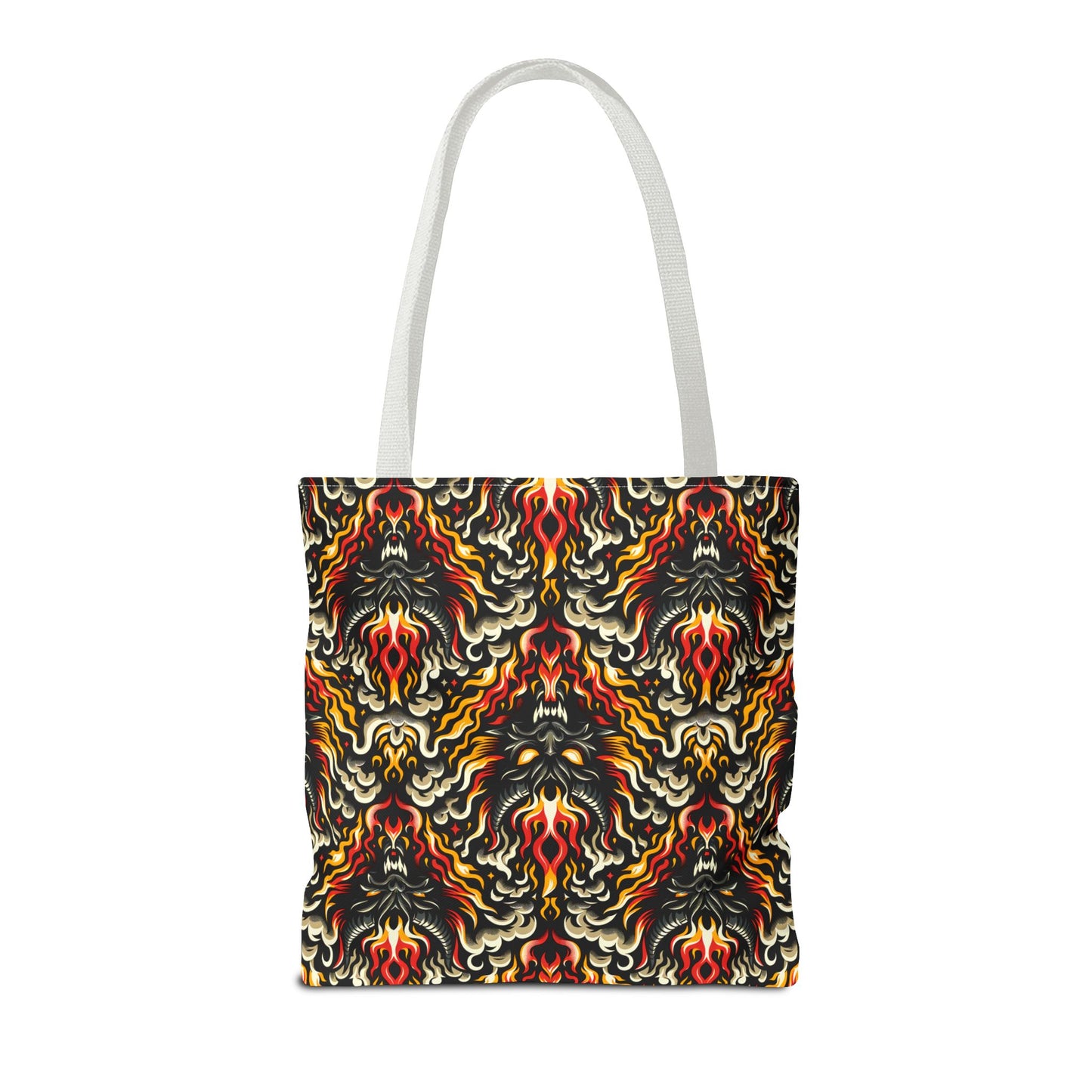 Flame Graphics Maximalist Streetwear Tote Bag - 8404 Design-59