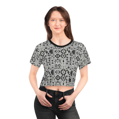 Digital Minimalism Minimalist Tech Crop Tee - 8404 Design-55