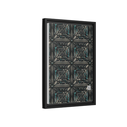 Tech Noir Futuristic Tech Aesthetic with a Dark Twist Matte Canvas, Framed (multi-color) - 8404 Design-59 B