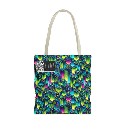 Tech-Infused Neon Tech-Forward Streetwear Tote Bag - 8404 Design-65