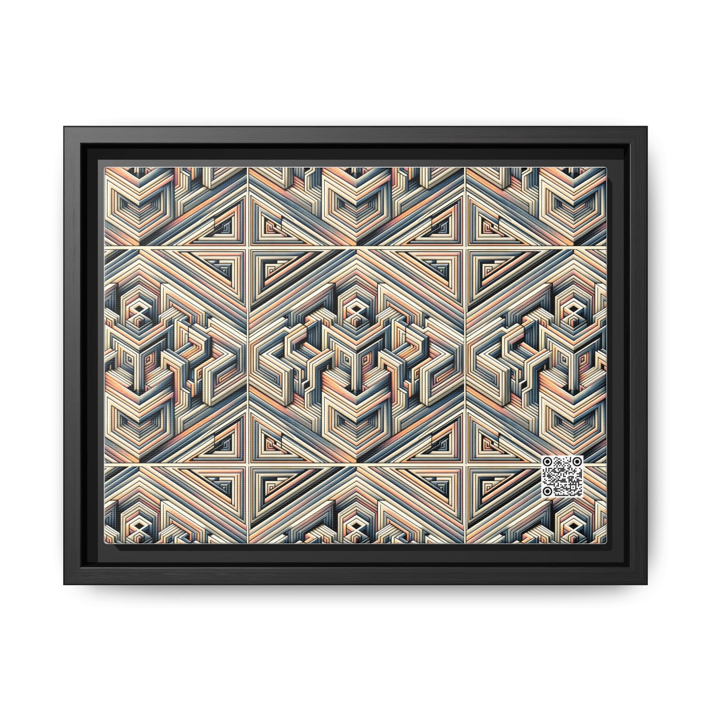 Tech Illusion Graphics Futuristic Artistry Matte Canvas, Framed (multi-color) - 8404 Design-52 A