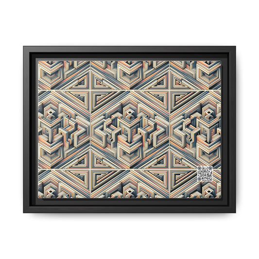 Tech Illusion Graphics Futuristic Artistry Matte Canvas, Framed (multi-color) - 8404 Design-52 A