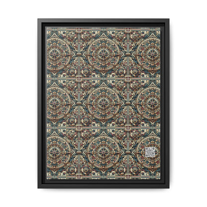 Urban Renaissance Historical Fusion With Street Edge Matte Canvas, Framed (multi-Color) - 8404 Design-57 A
