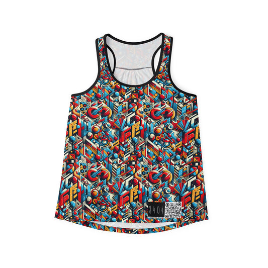 Neo-Traditional Street Art Modern Street Art Fusion Women's Tank Top - 8404 Design-67