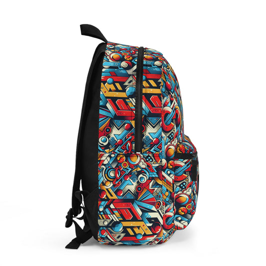 Neo-Traditional Street Art Modern Street Art Fusion Backpack - 8404 Design-67