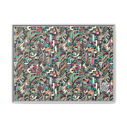 Digital Street Art Urban Street Style Matte Canvas, Framed (multi-color) - 8404 Design-74 A