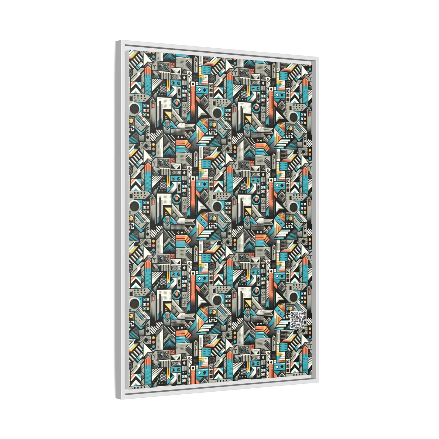 Digital Street Art Urban Street Style Matte Canvas, Framed (multi-color) - 8404 Design-81 A