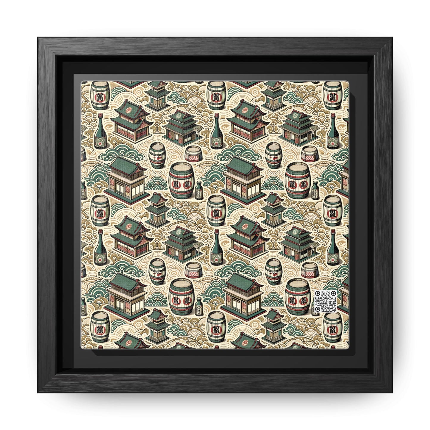 Cultural Artisanal Fusion Contemporary Cultural Elegance Matte Canvas, Framed (multi-Color) - 8404 Design-68 B