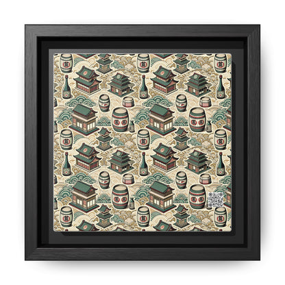 Cultural Artisanal Fusion Contemporary Cultural Elegance Matte Canvas, Framed (multi-Color) - 8404 Design-68 B