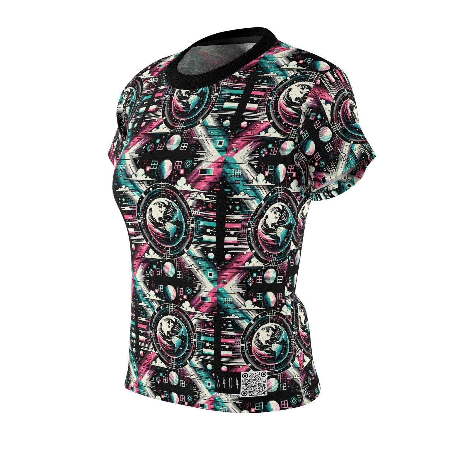 Digital Artistry Digital-native Streetwear Women's Cut & Sew Tee - 8404 Design-62