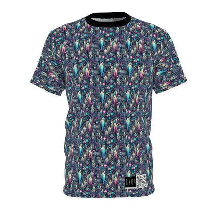 Digital Renaissance Tech-Forward Maximalism Unisex Cut & Sew Tee - 8404 Design-56