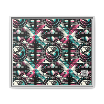 Digital Artistry Digital-native Streetwear Matte Canvas, Framed (multi-color) - 8404 Design-62 B