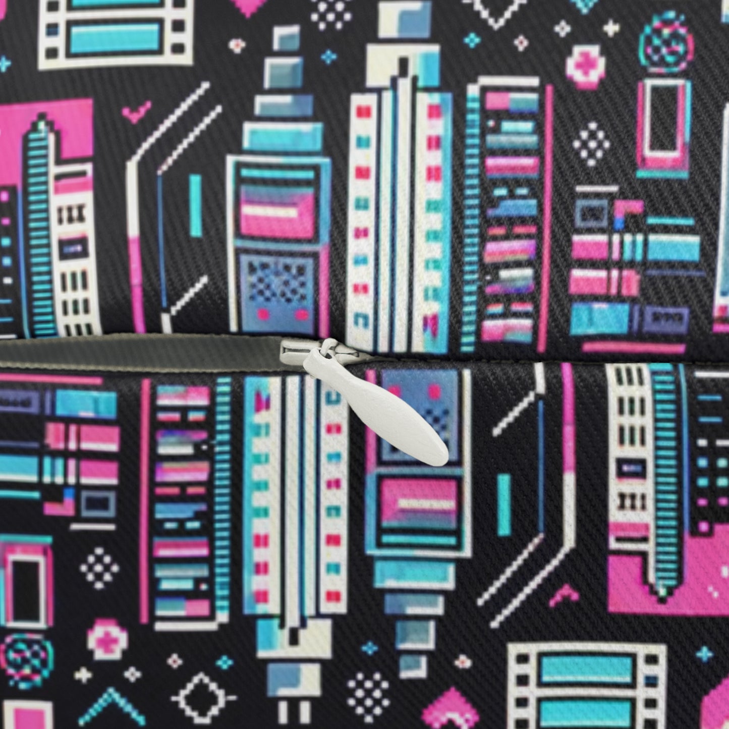 Digital Rebellion Youthful Streetwear with a Rebellious Digital Twist Spun Polyester Lumbar Pillow - 8404 Design-71 B