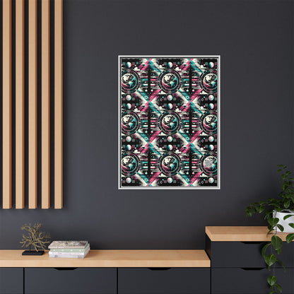 Digital Artistry Digital-native Streetwear Matte Canvas, Framed (multi-color) - 8404 Design-62 A