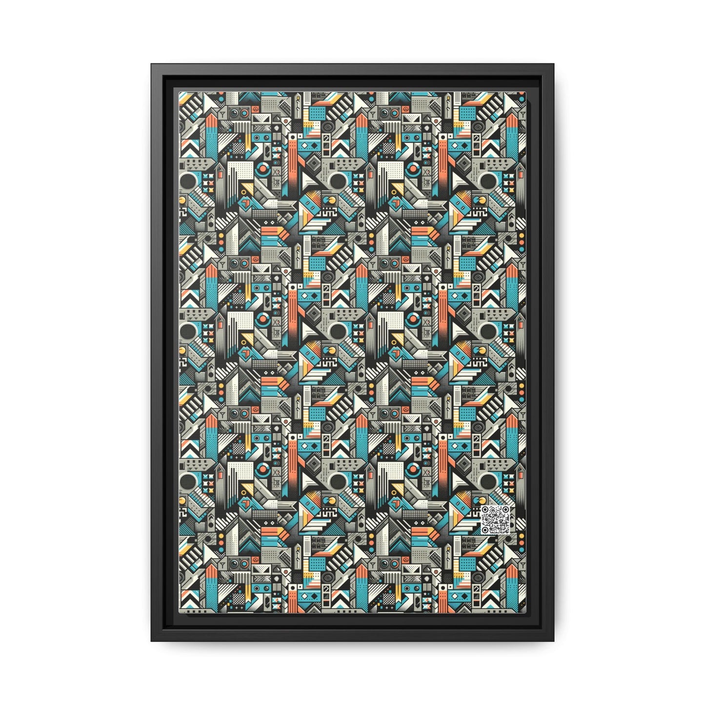 Digital Street Art Urban Street Style Matte Canvas, Framed (multi-color) - 8404 Design-81 B