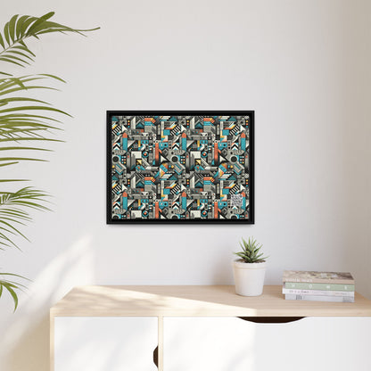 Digital Street Art Urban Street Style Matte Canvas, Framed (multi-color) - 8404 Design-81 A