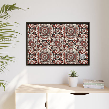 Neo Jomon Sculptural Aesthetics Artisanal Streetwear Matte Canvas, Framed (multi-Color) - 8404 Design-55 A