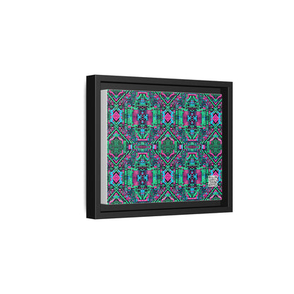 Digital Glitch Vibes Tech-Inspired Streetwear Matte Canvas, Framed (multi-Color) - 8404 Design-71 B