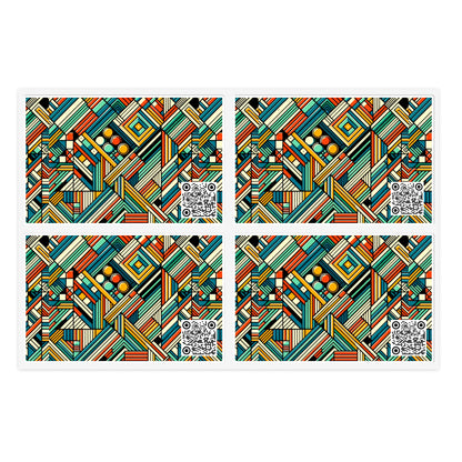 Abstract Graphic Art Modern Artistic Expression Sticker Sheets - 8404 Design-67