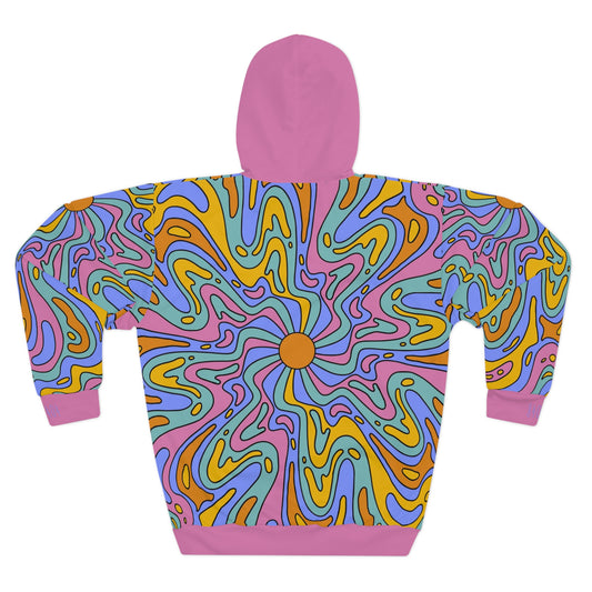 8404's Unisex Adult "a Trip Under the Sun in Pink" Fashion Pullover Hoodie